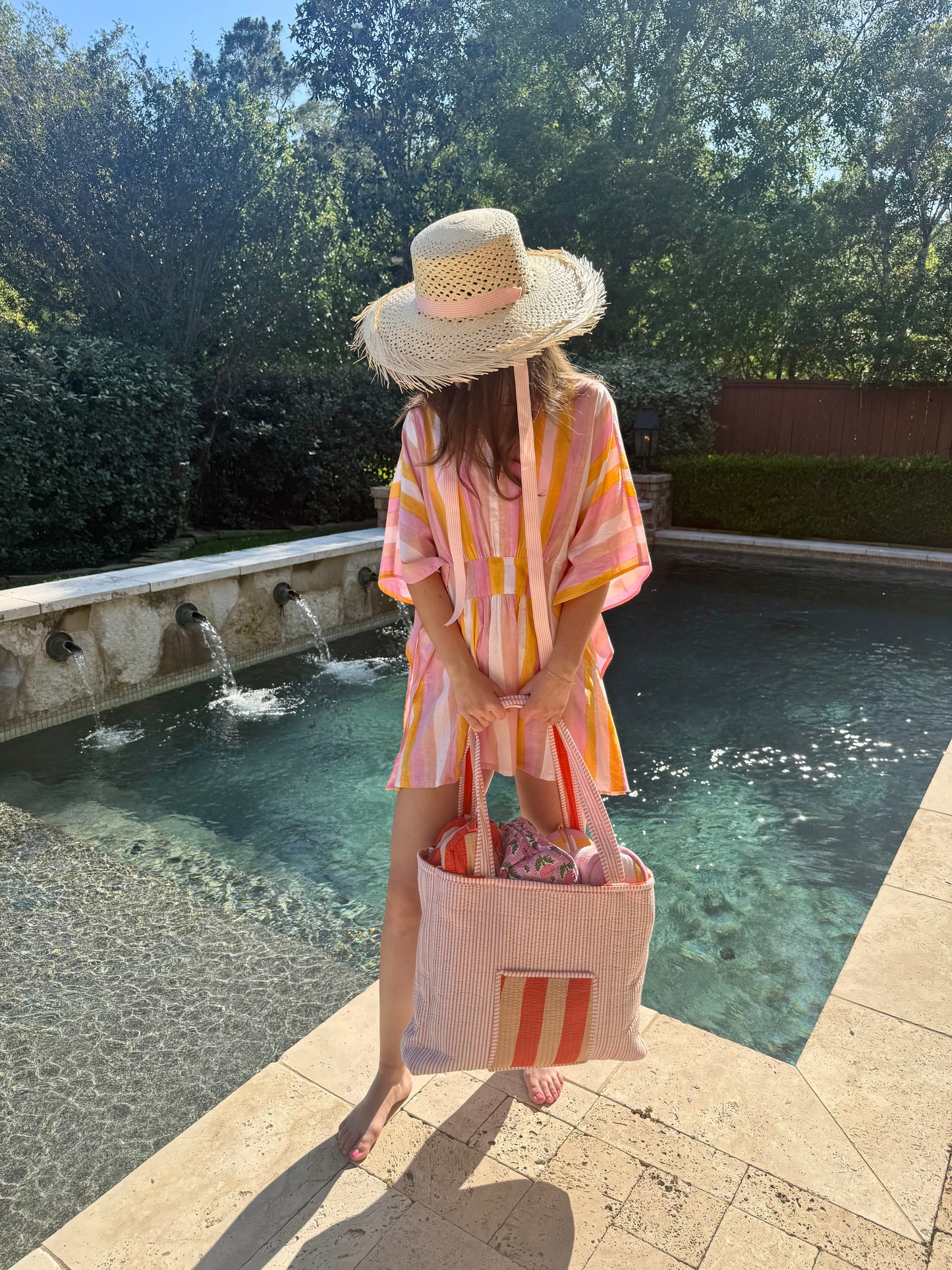 Sunny Stripe Mini Coverup