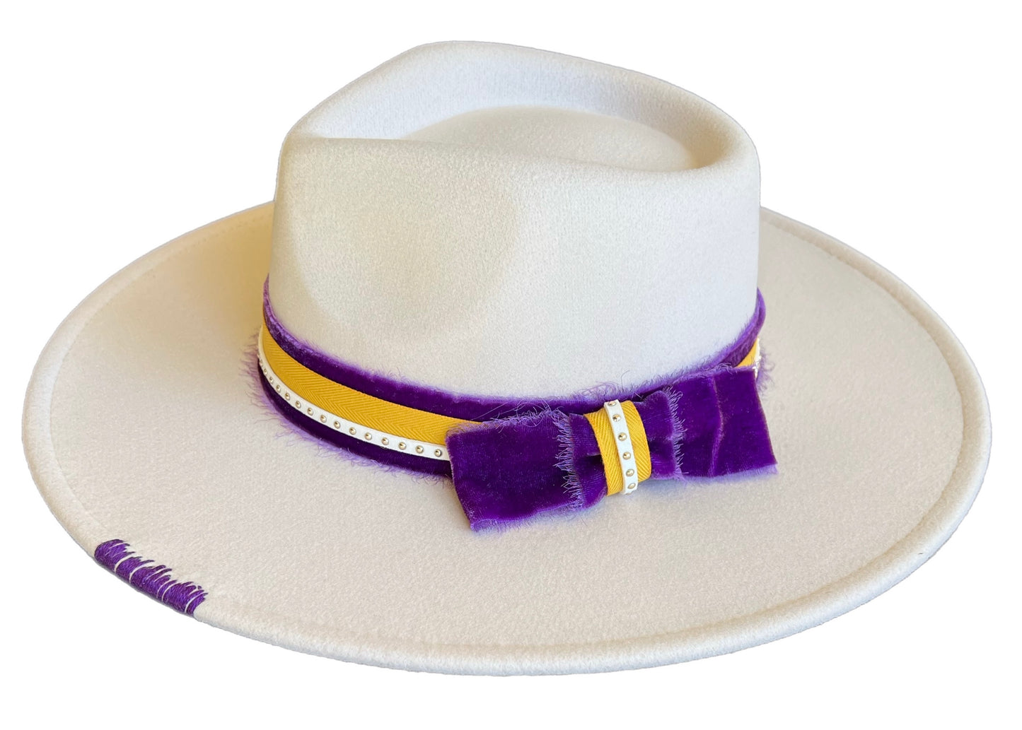 Preppy Rancher in Purple & Gold