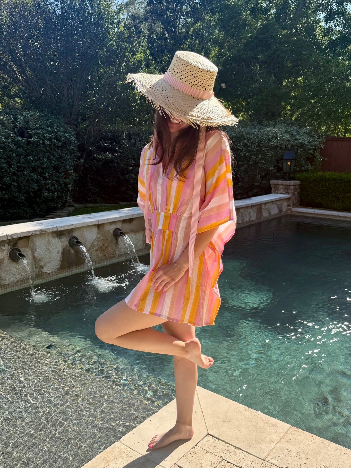 Sunny Stripe Mini Coverup