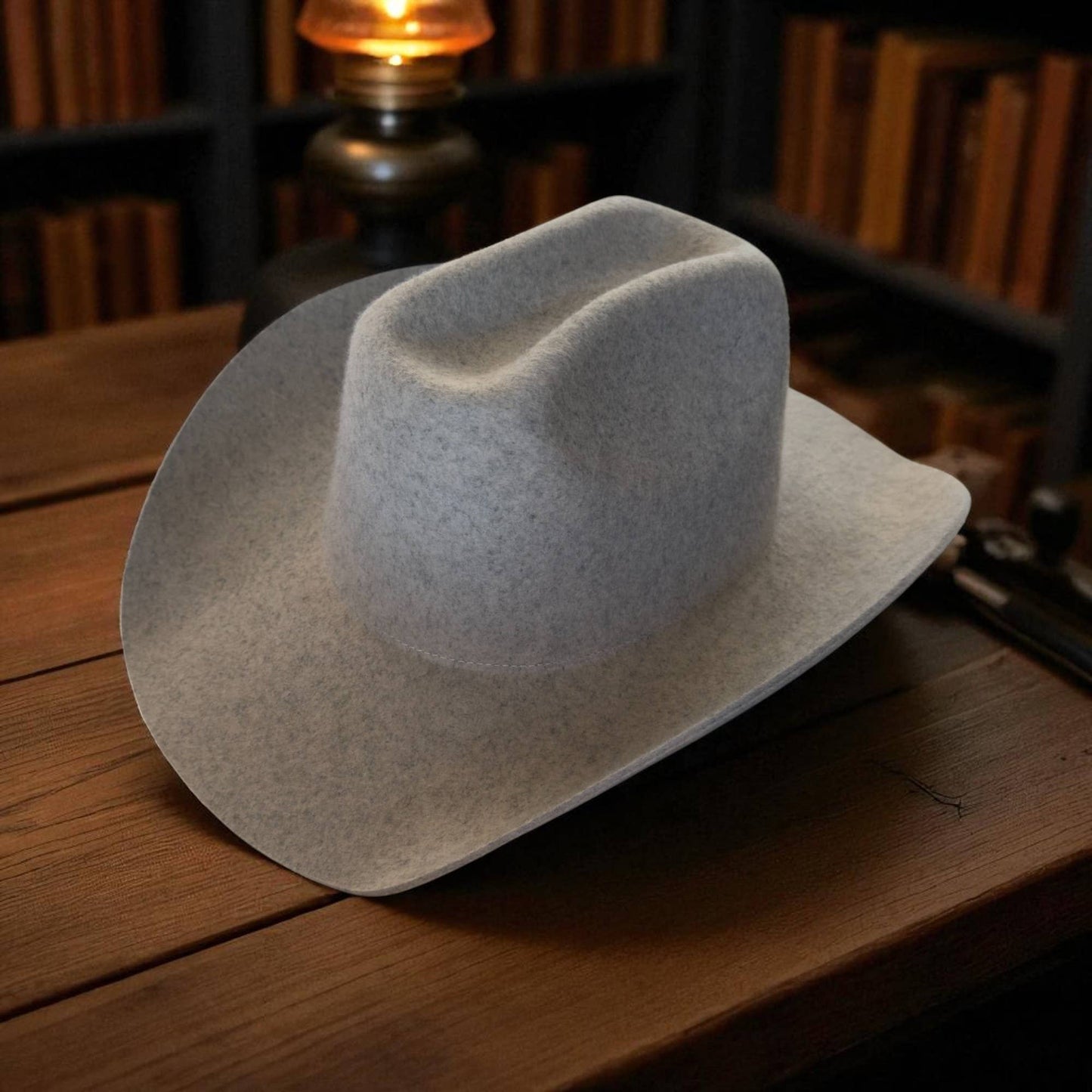 Premium Cattleman Cowboy Hat  made from 100% Australian wool: Black