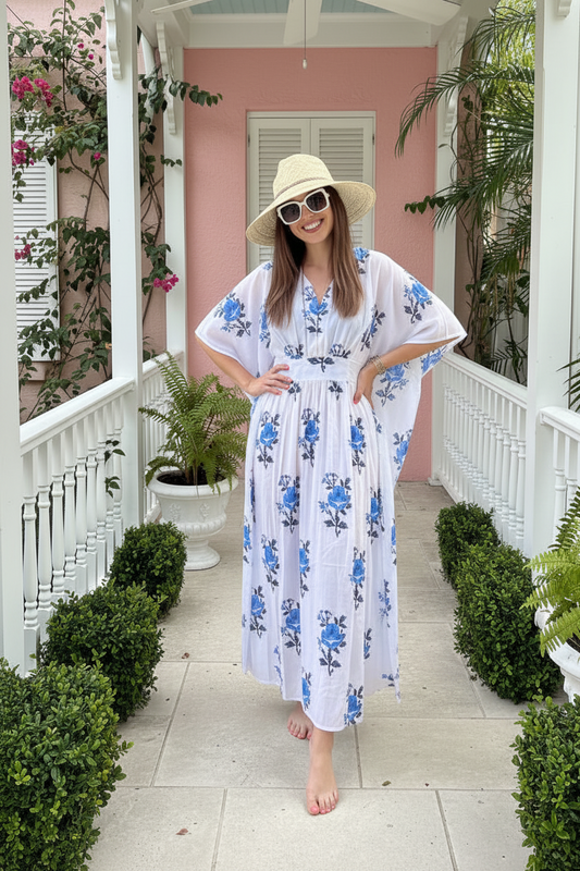 Ocean Bloom Maxi Coverup