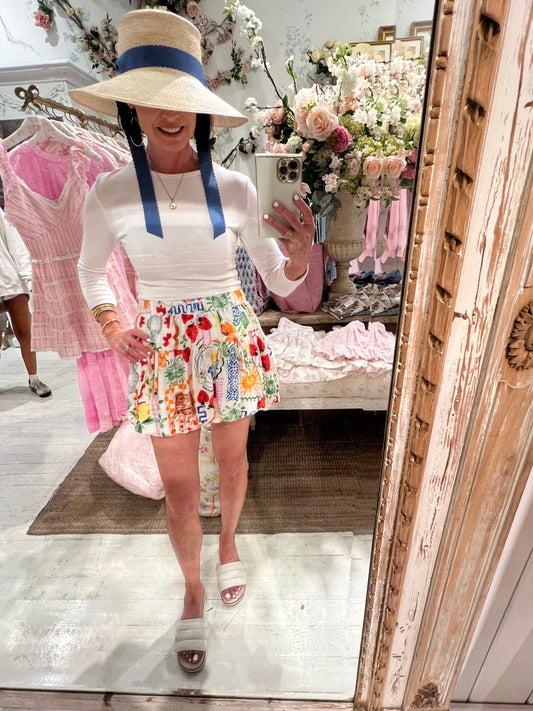 Audrey Toquilla Straw Bucket