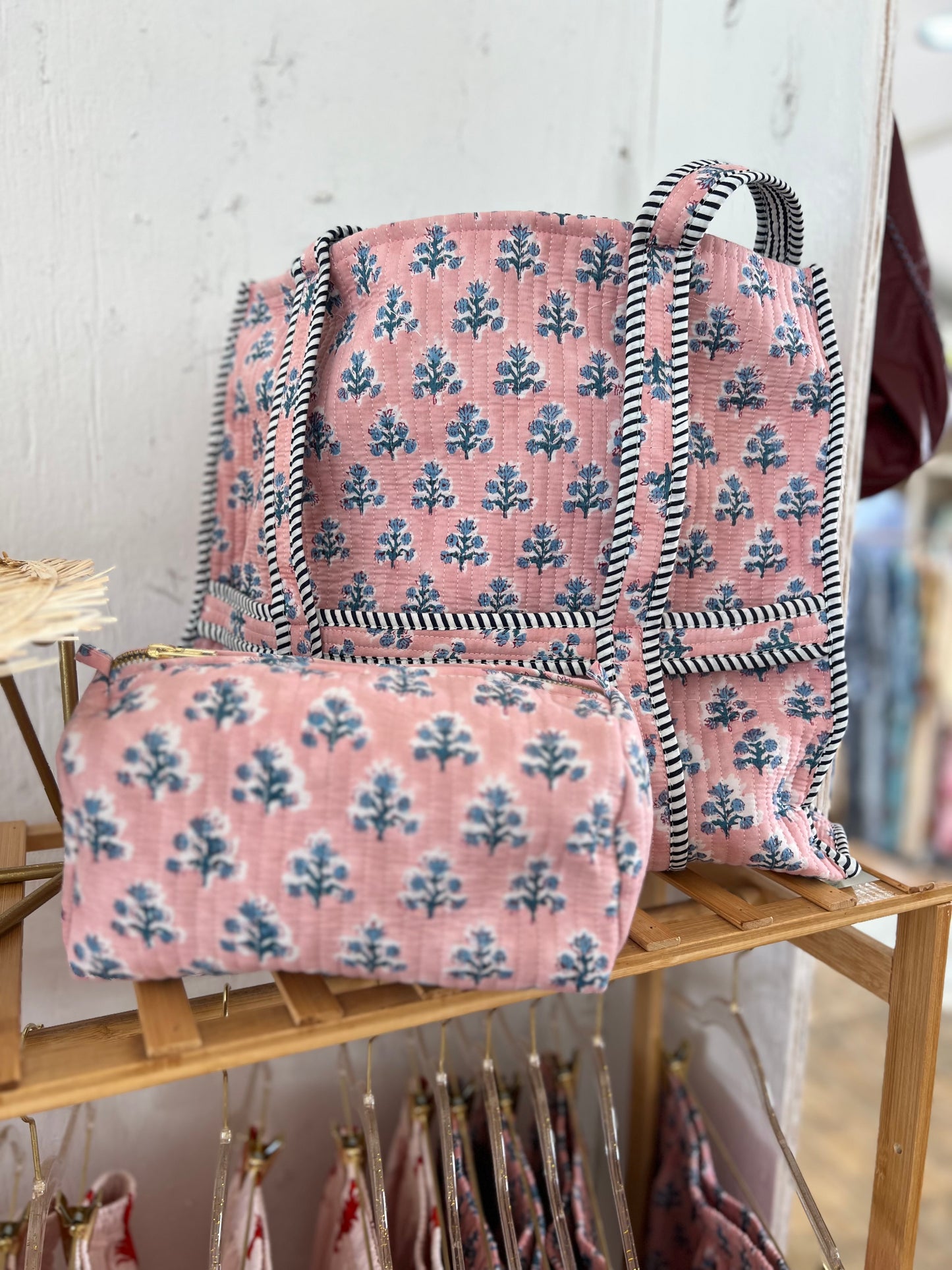 Indigo Bloom Beach Tote