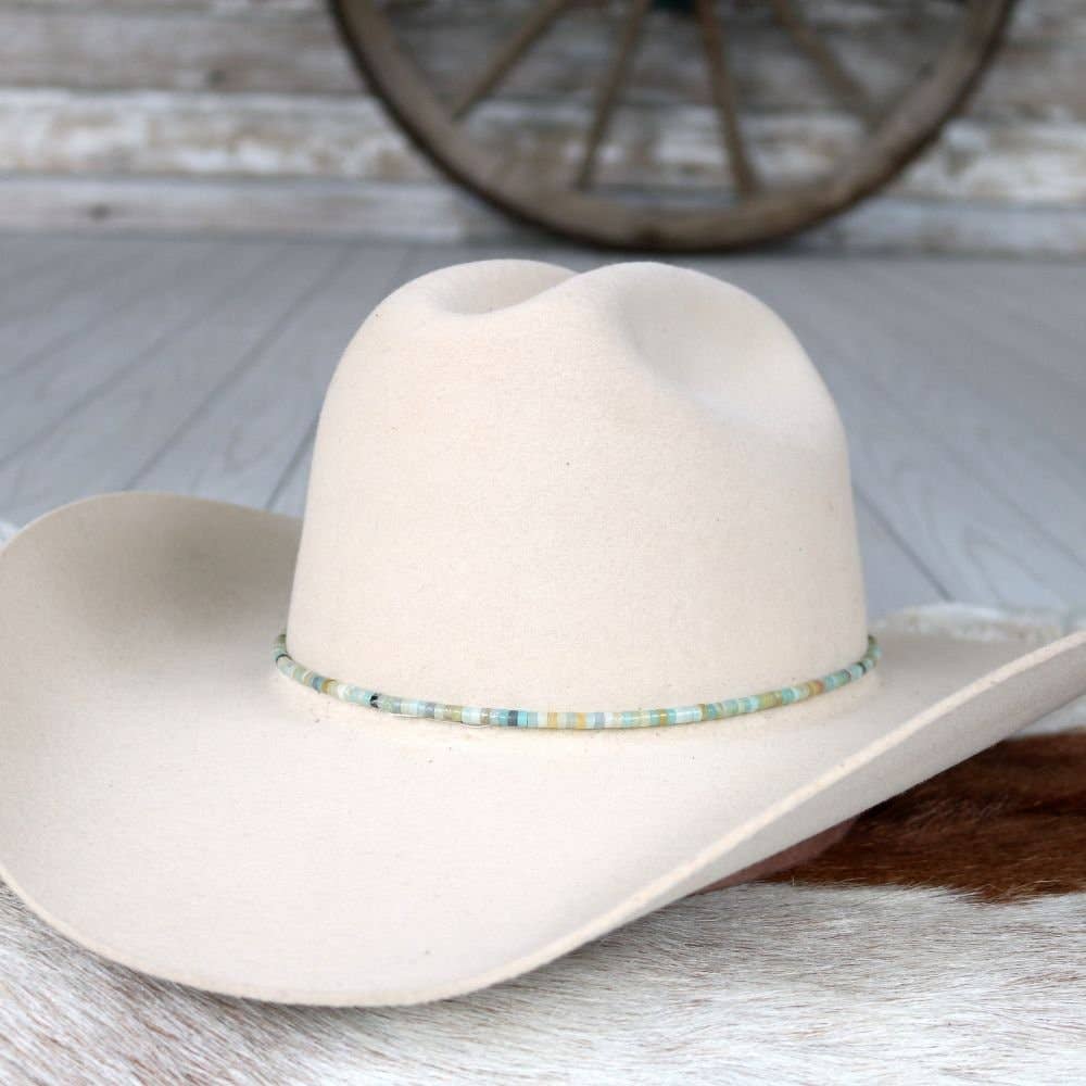 Amazonite Stone Beaded Hat Band
