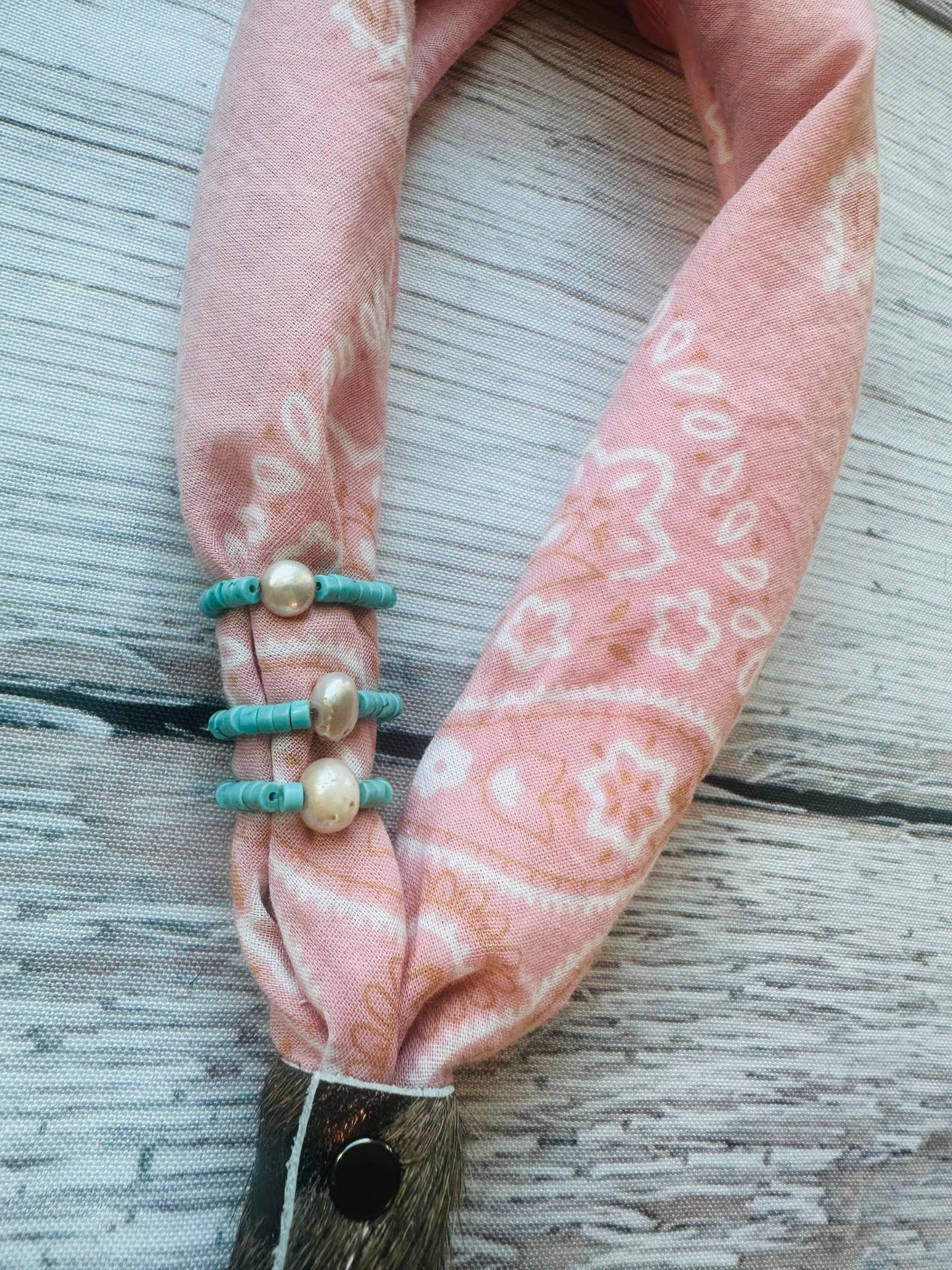 Turquoise Bandana Stretch Charm