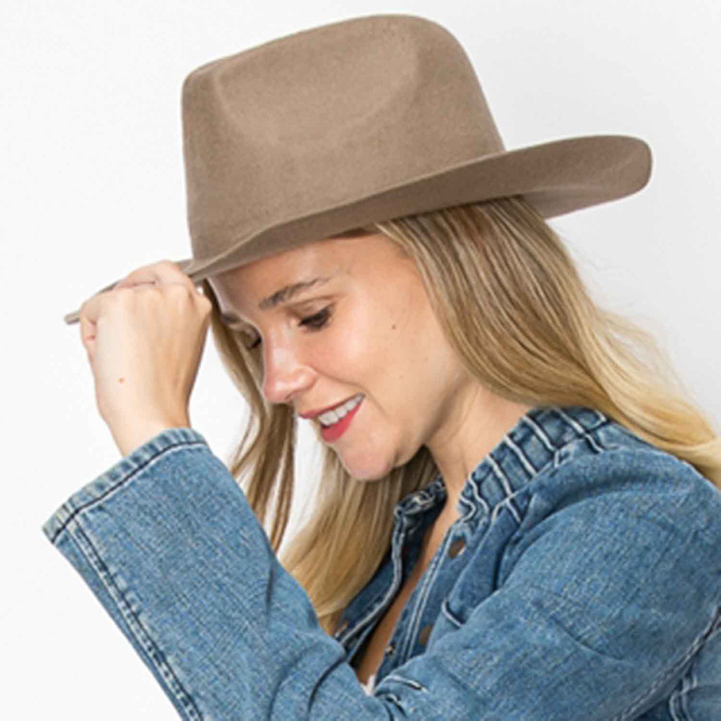 100% Australian Wool Rancher Hat | Brown, Ivory, Stone