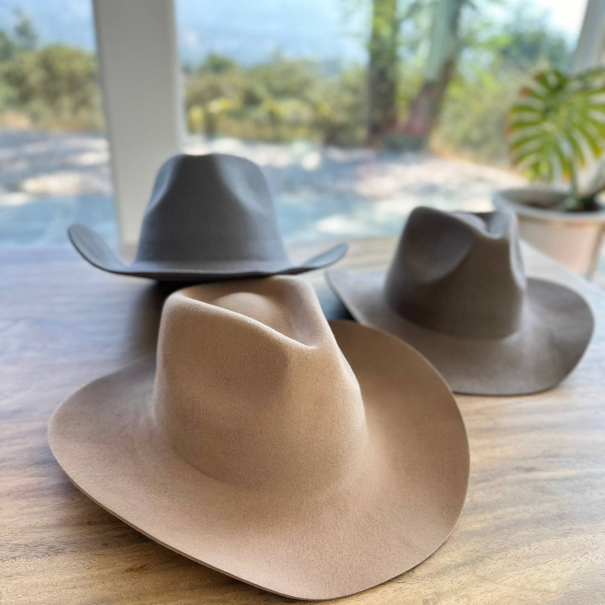 Dark Green Australian Wool Cattleman Cowboy Hat