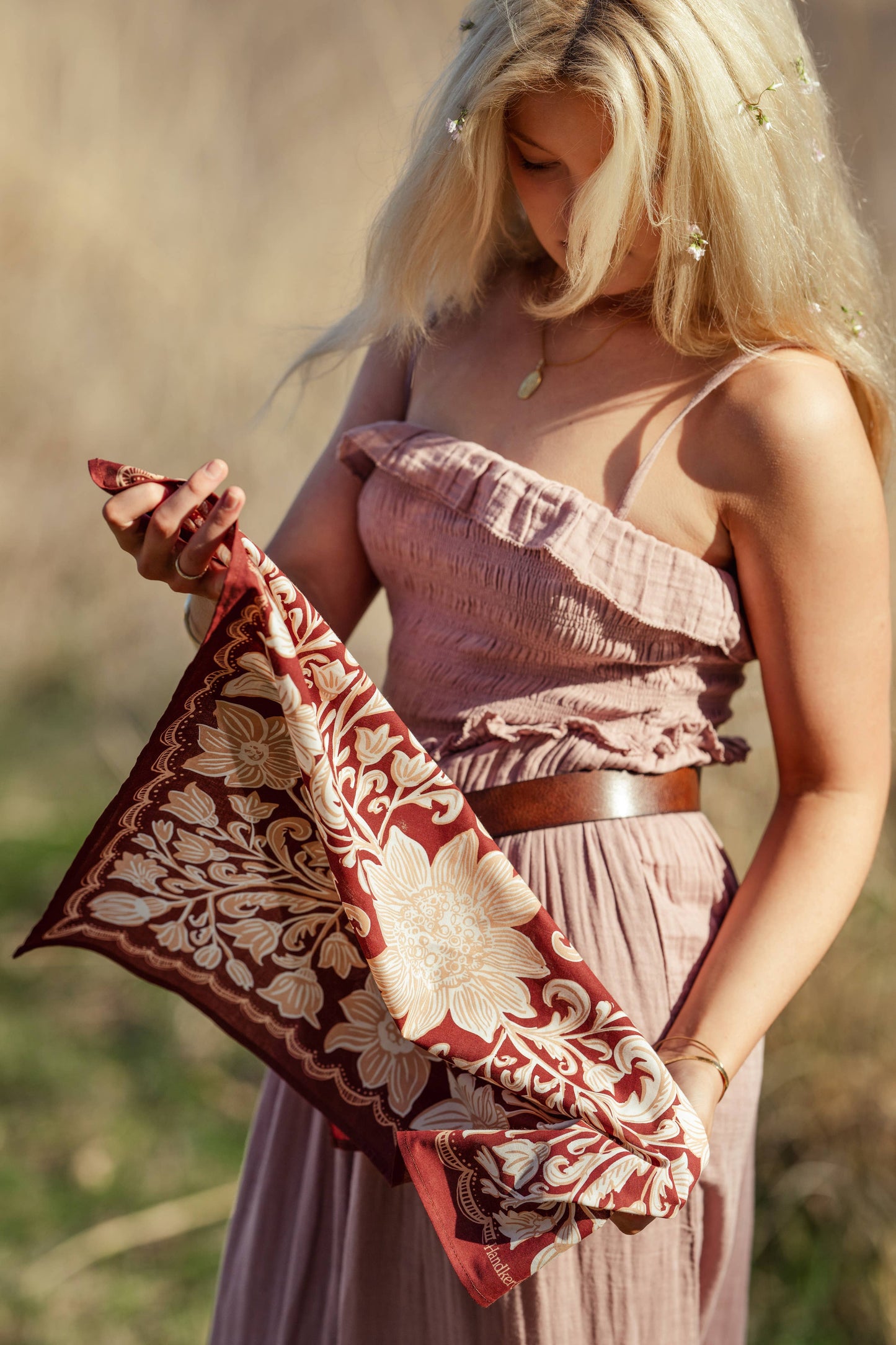 Agatha Mahogany Bandana